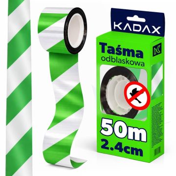 Taśma odblaskowa na ptaki 2,4 cm x 50 m, zielona