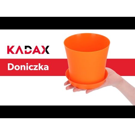 Doniczka na kwiaty z podstawką 11 x 12 cm, zielona