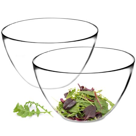 Szklana salaterka okrągła 17 cm, 2 szt.