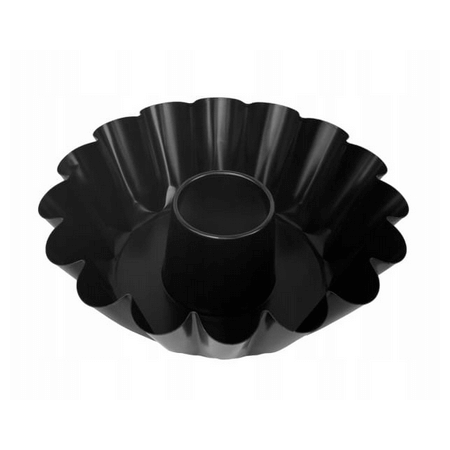 Forma karbowana z tuleja do pieczenia 25 cm, czarna