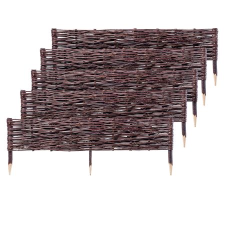 Palisada ogrodowa wiklinowa 100 x 20 cm, 5 szt.