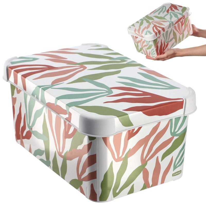 Boîte De Rangement Curver Deco's Stockholm - Grand Modèle 20L - Emboîtable Et Empilable