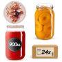 Słoiki na przetwory Simo 900ml fi82mm 24szt + wieczko Pszczoła