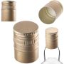 Aluminiowa zakrętka do butelek Annot fi 31.5mm długa złota 10 szt.