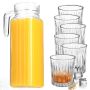Zestaw szklanek Bargano 300 ml 6 szt + Dzbanek 1,1L