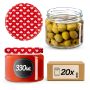 Słoiki na przetwory Sonka 330ml 20szt 82mm + wieczka "Serca"