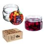 Słoiki na przetwory Denia 250ml 10szt 82mm + wieczko "Owoce"