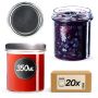 Słoiki na przetwory Avila 350ml 20szt 82mm + wieczka srebrne