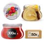 Słoiki na przetwory Raja 300ml fi82mm 50szt + wieczko Owoce