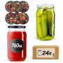 Słoiki na przetwory Niva 760ml fi82mm 24szt + wieczko Warzywa mix