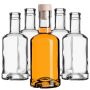 Szklana butelka na alkohole Tadek 250ml z korkiem syntetycznym 50 szt.
