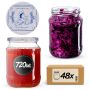Słoiki na przetwory Jukka 720ml fi82mm 48szt + wieczko Makatka