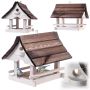 Karmnik dla ptaków Arbis domek 30 x 25 cm biało-brązowy