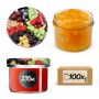 Słoiki na przetwory Tartu 235ml 100szt 82mm + wieczka "Mix Owoców"