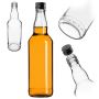 Szklana butelka Monopol 500ml z czarną zakrętką 1 szt.