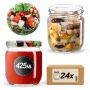 Słoiki na przetwory Salla 425ml 24szt 82mm + wieczka "Mix warzyw"