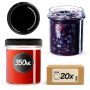 Słoiki na przetwory Avila 350ml 20szt 82mm + wieczka czarne