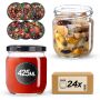 Słoiki na przetwory Salla 425ml fi82mm 24szt + wieczko Warzywa mix