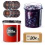 Słoiki na przetwory Avila 350ml fi82mm 20szt + wieczko Haftowanka