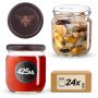 Słoiki na przetwory Salla 425ml fi82mm 24szt + wieczko Pszczoła