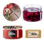 Słoiki na przetwory Denia 250ml 50szt 82mm + wieczko "Pieczarka i czosnek"
