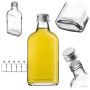 Butelka piersiówka Viane 200ml z srebrną zakrętką 5 szt.