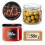 Słoiki na przetwory Sonka 330ml fi82mm 50szt + wieczko Miód czarny