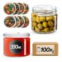 Słoiki na przetwory Sonka 330ml fi82mm 100szt + wieczko Warzywny mix