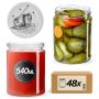 Słoiki na przetwory Maki 540ml fi82mm 48szt + wieczko Pszczoła