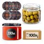 Słoiki na przetwory Sonka 330ml fi82mm 100szt + wieczko Haftowanka