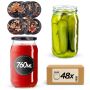 Słoiki na przetwory Niva 760ml fi82mm 48szt + wieczko Kwiaty