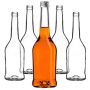 Szklana butelka na nalewkę Loiret 500ml z srebrną zakrętką 10 szt.