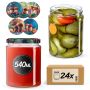 Słoiki na przetwory Maki 540ml fi82mm 24szt + wieczko Grzyb polski