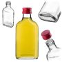 Butelka piersiówka Viane 200ml z czerwoną zakrętką 1 szt.