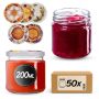 Słoiki na przetwory Lerma 200ml 50szt 66mm + wieczka "Słodki miód"