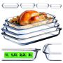 Zestaw prostokątnych naczyń żaroodpornych Crest 1L + 1.5L + 2.2L + 3L