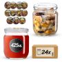 Słoiki na przetwory Salla 425ml fi82mm 24szt + wieczko Warzywa mix