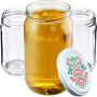 Słoiki na przetwory Gera 350ml 100szt 66mm + wieczka "Folklor"