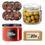 Słoiki na przetwory Sonka 330ml fi82mm 20szt + wieczko Warzywa mix