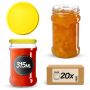 Słoiki na przetwory Seno 315ml fi66mm 20szt + wieczko Żółty