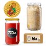 Słoiki na przetwory Niva 720ml 16szt 82mm + wieczka "Miód"