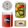 Słoiki na przetwory Maki 540ml fi82mm 48szt + wieczko Kaszuby