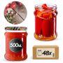 Słoiki na przetwory Kisko 500ml fi82mm 48szt + wieczko Warzywa