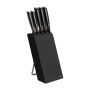Fiskars 1003099 Edge Zestaw 5 noży w bloku: nóż do skrobania, nóż