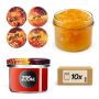 Słoiki na przetwory Tartu 235ml fi82mm 10szt + wieczko Zestaw miodowy