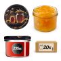 Słoiki na przetwory Tartu 235ml 20szt 82mm + wieczka "Czarny miód"