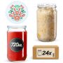 Słoiki na przetwory Niva 720ml 24szt 82mm + wieczka "Folklor"