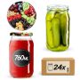 Słoiki Niva 760ml 24szt 82mm + wieczka "Owoce"
