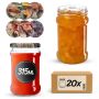 Słoiki na przetwory Seno 315ml fi66mm 20szt + wieczko Grzyby mix