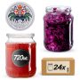 Słoiki na przetwory Jukka 720ml fi82mm 24szt + wieczko Kogut